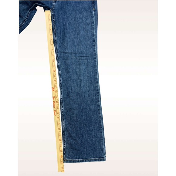 Duluth Trading Womens 4 (30x29) Blue Daily Denim Bootcut Jeans Stretch Indigo - Picture 4 of 10